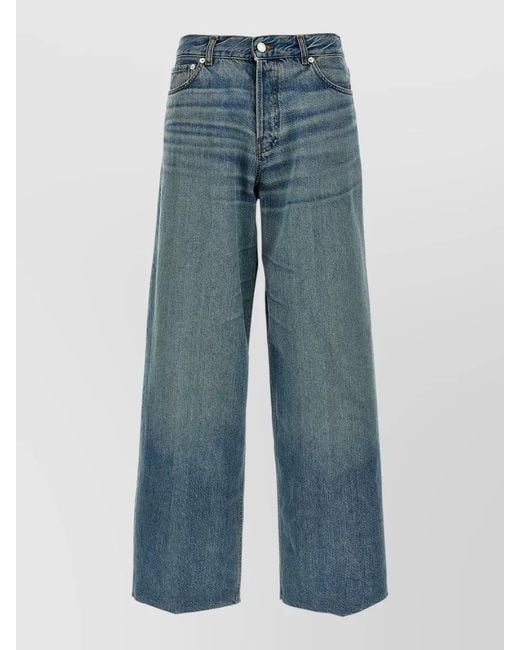 Haikure Blue Bethany Wide Leg Jeans Five Pocket