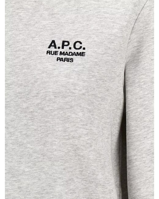 A.P.C. Blue Cotton Hoodie