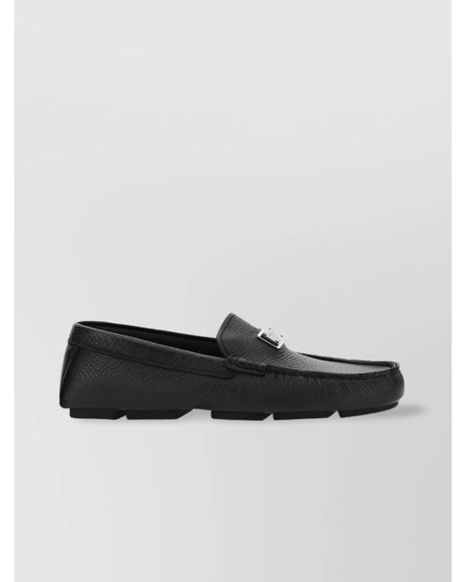 CD JUAL ICON BUCKLE LOAFER BLACK CALFSKIN