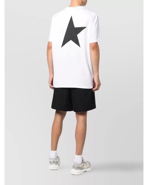 Golden Goose Deluxe Brand White Cotton Vintage Print T-Shirt for men