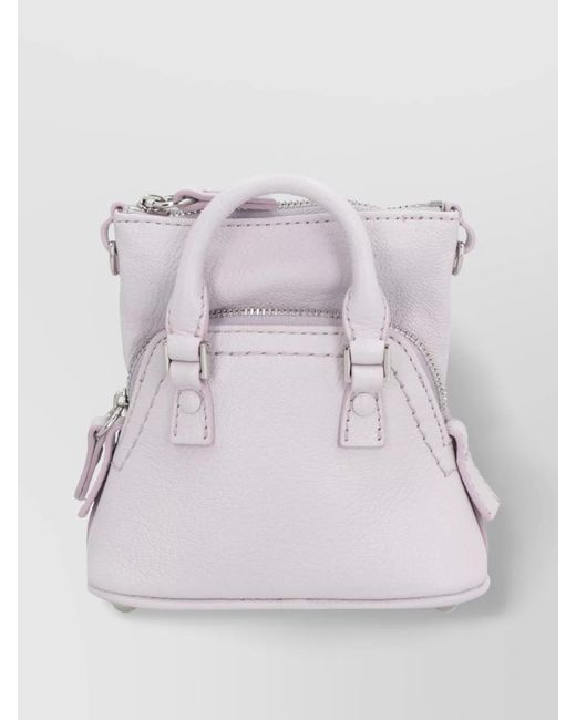 Maison Margiela Gray 5Ac Classique Baby Leather Crossbody Bag