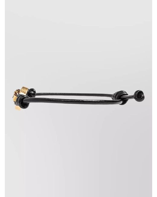 Versace Multicolor Adjustable Bracelet Knot Design Goldtone Hardware