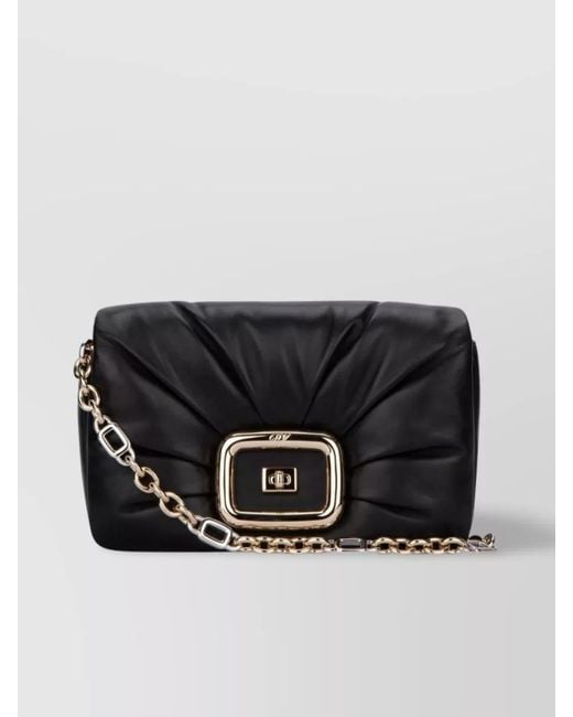 Roger Vivier Black Leather Shoulder Bag
