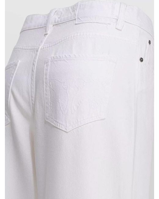 Pinko White Straight-Leg Jeans