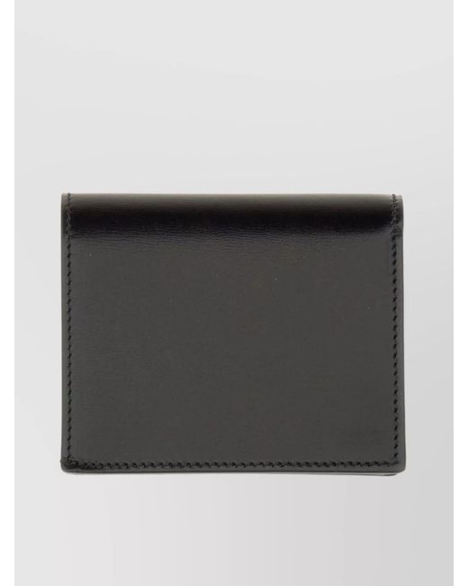 McQueen Black Leather Cardholder