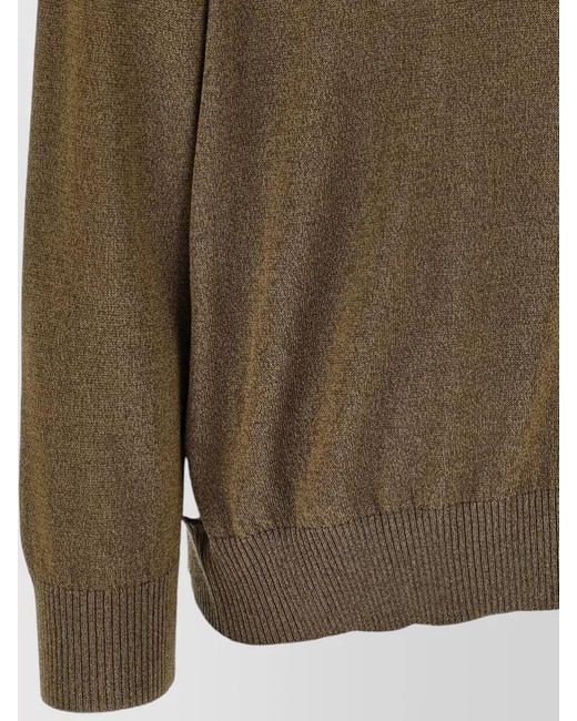 Etro Brown Paisley Silk Insert Cardigan