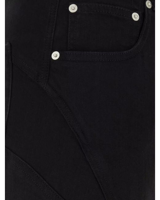 McQueen Black Denim Straight-Leg Jeans for men