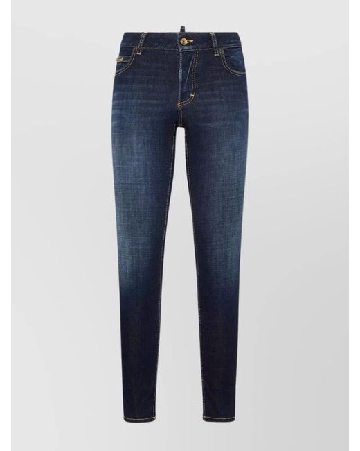 DSquared² Blue Skinny Trousers