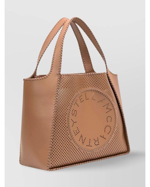 Stella McCartney Brown Stella Logo Tote Bag