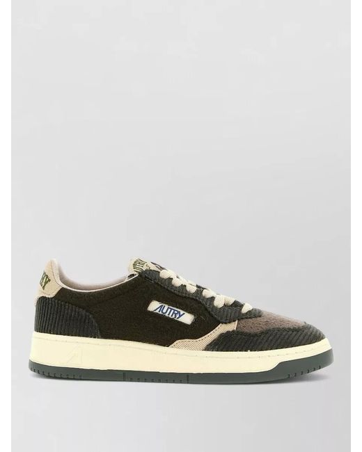 Autry Metallic Medalist Low Lace Up Sneakers Rubber for men