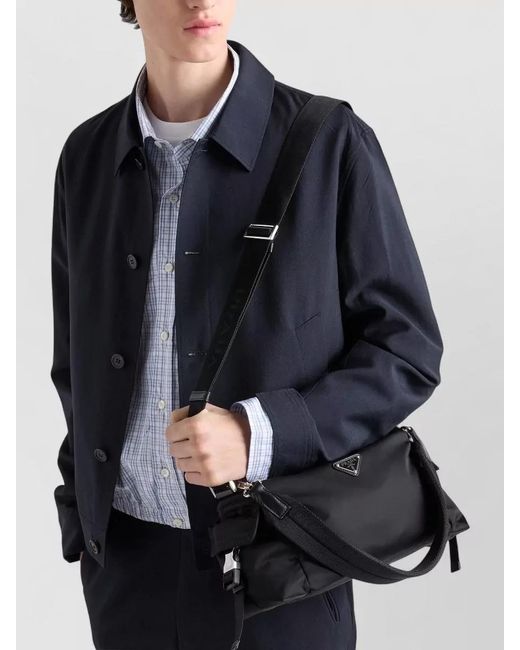 Prada Black Explore Renylon Crossbody Bag Adjustable Strap for men