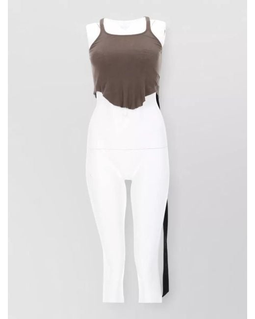 Rick Owens White Cotton Tank Top