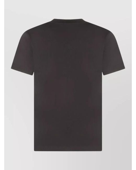 Burberry Black Crew Neck T Shirt Short Sleeves for men