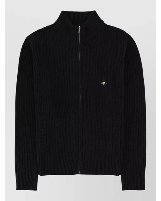 Vivienne Westwood Black Cashmere Wool Fisherman Jumper for men