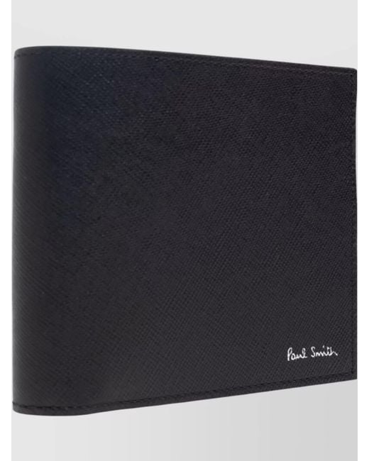 Paul Smith Blue Leather Bifold Wallet for men