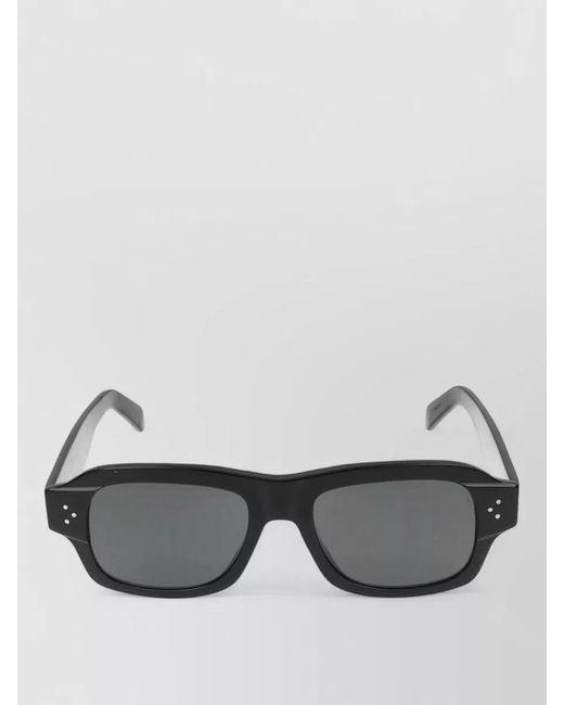 Céline Gray Sunglasses Cl40327U Square Frame Tinted Lenses