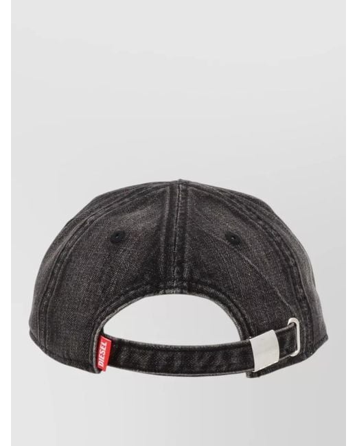 DIESEL Gray Baseball Cap C Enic Logo Design for men