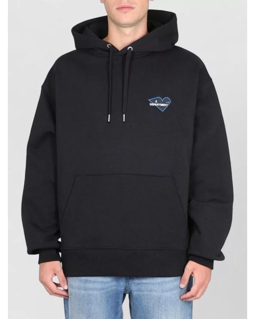 Department 5 Blue Joplin Hooded Sweatshirt Kangaroo Pocket for men