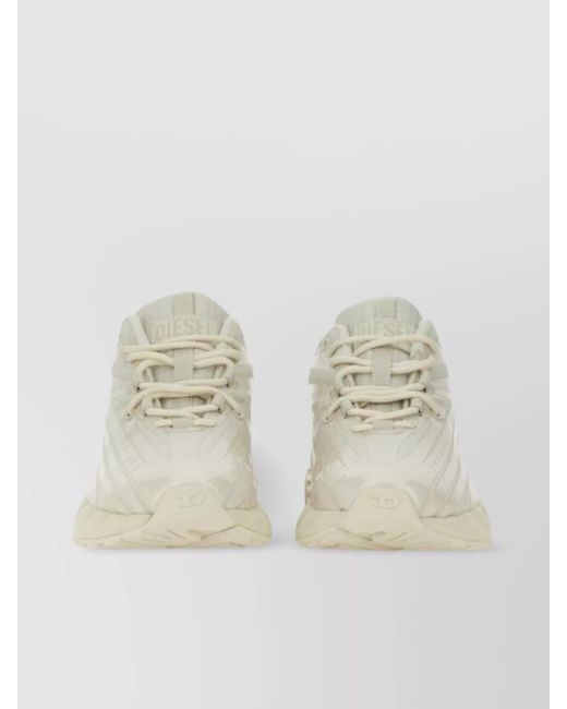 DIESEL Natural Low-Top Textured Outsole Sneaker