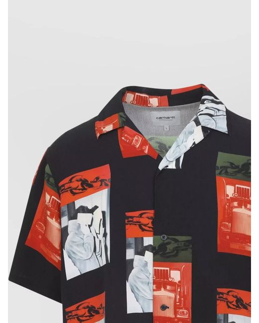 Carhartt Red Sean Hamilton Short Sleeve Graphic Shirt for men