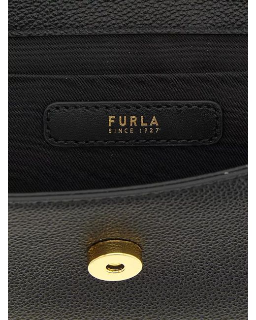 Furla Black Moonlight Shoulder Bag Tone Hardware