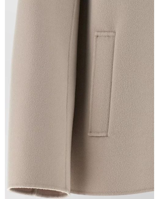 Max Mara Natural Virgin Wool Double Breasted Blazer