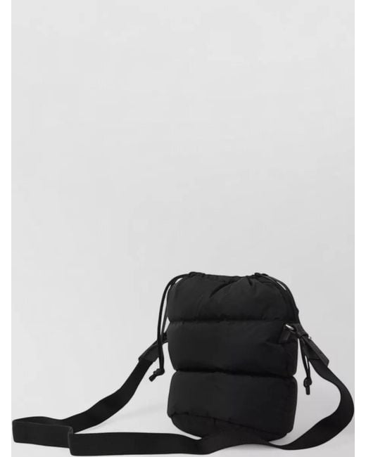 Moncler Black Caradoc Quilted Nylon Bucket Bag
