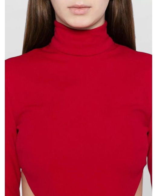 Solace London Red Wilma High Neck Backless Maxi Dress