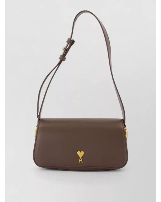 AMI Multicolor Paris Shoulder Bag Leather Crossbody
