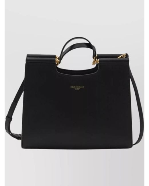 Dolce & Gabbana Black Petite Sicile Sac Fourre-Tout