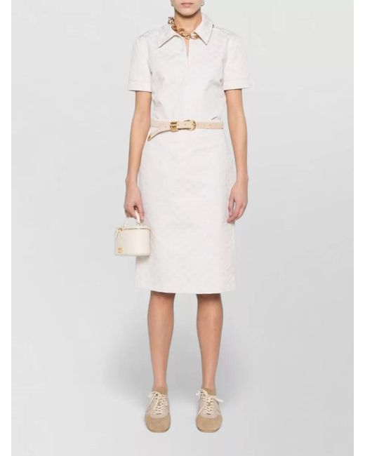 Gucci White Short-Sleeve Polo Shirt