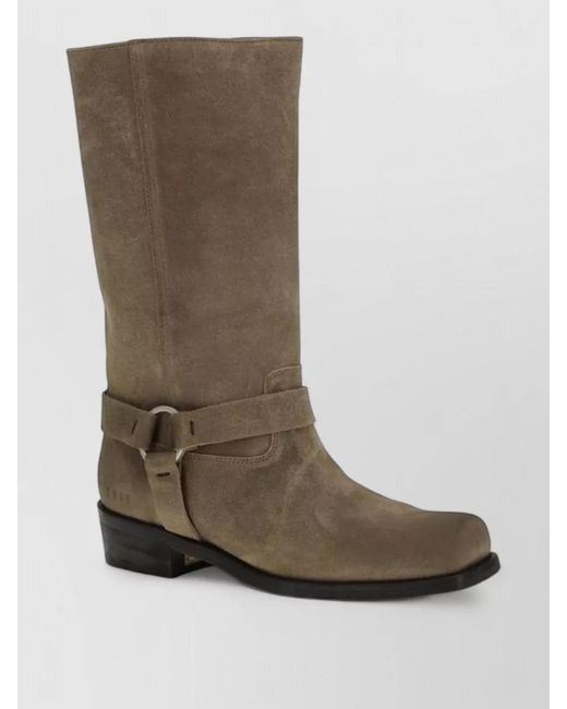 Golden Goose Deluxe Brand Brown Calf Leather Lace-Up Boots