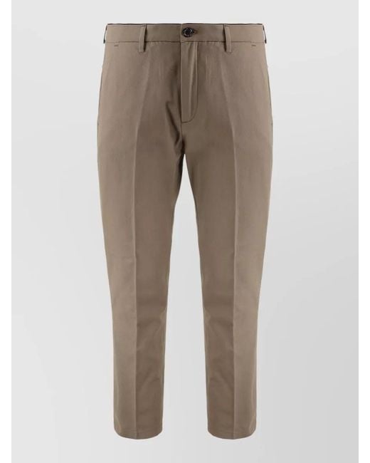 Department 5 Natural Prince Chino Trousers Belt Loops Pockets for men