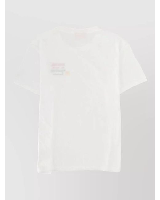 Mc2 Saint Barth White Emilie Crew Neck Short Sleeve Top