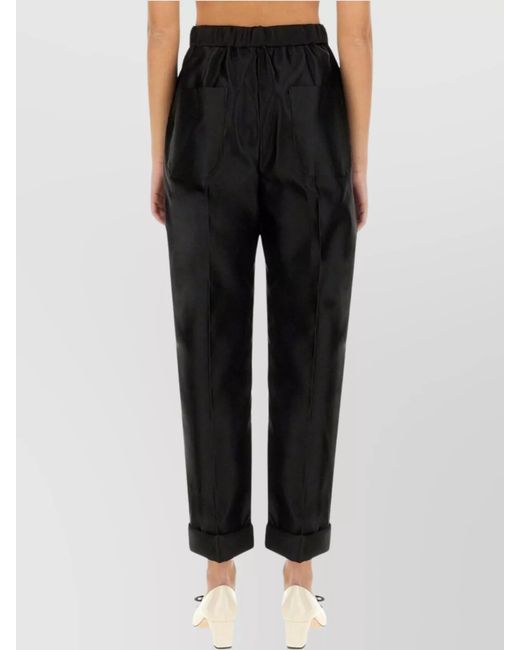Tom Ford White Silk Tailored Trousers