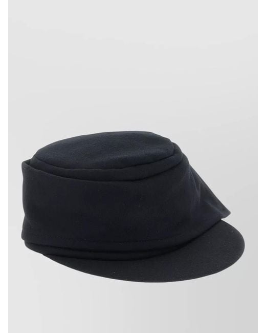 Yohji Yamamoto Blue Work Cap Hat Unique Silhouette Soft Fabric for men