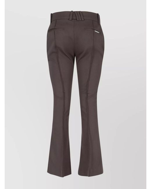 The Attico Gray Flared Trousers