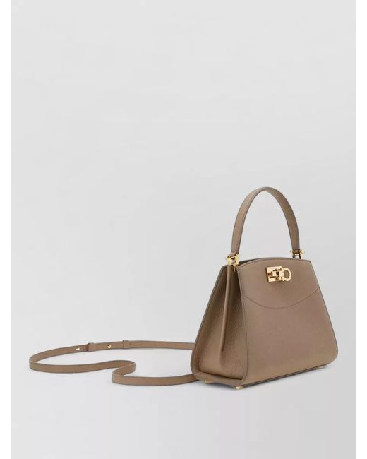 Ferragamo Natural Studio Extra Small Box Shoulder Bag