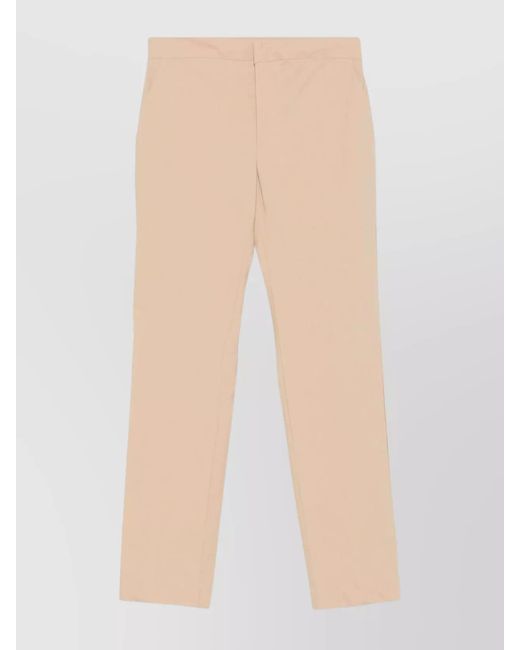 Twinset Natural Straight-Leg Trousers