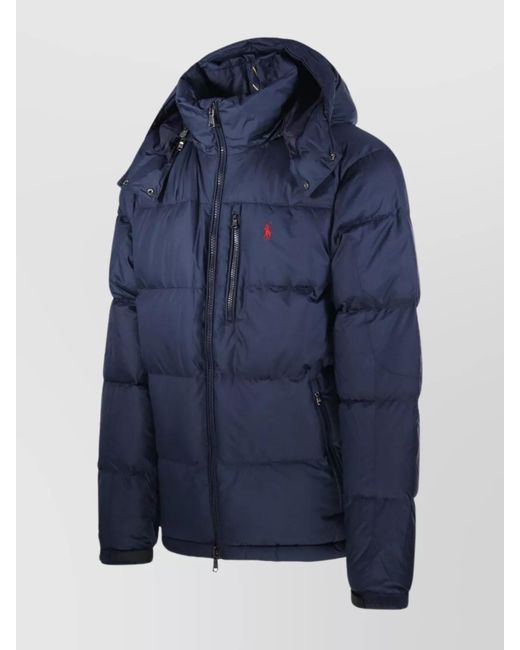 Ralph Lauren Blue Quilted Puffer Jacket for men