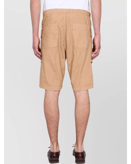 Aspesi Natural Cotton Cargo Shorts for men