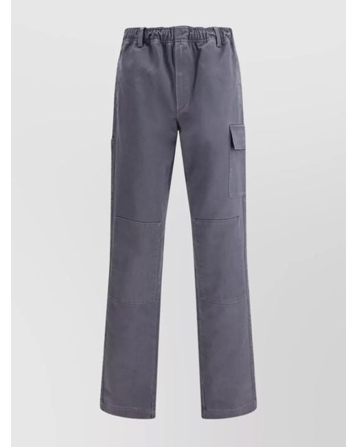 GR10K Blue Cotton Cargo Trousers for men