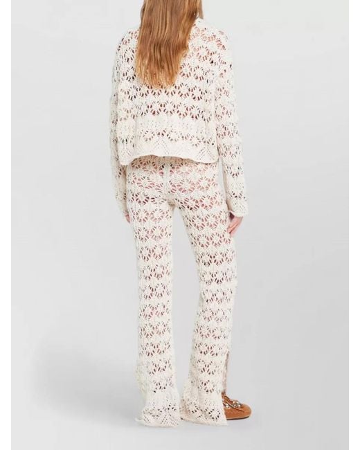 Alanui Natural Cropped Cardigan