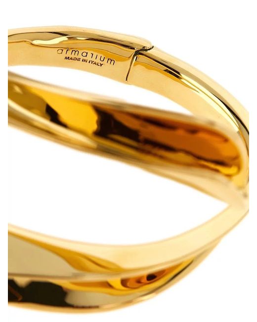 ARMARIUM Yellow Torchon Bracelet Polished Finish Modern Contour