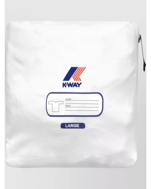 K-Way White Leonide Crew Neck Short Sleeves Top