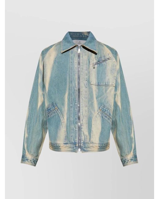 Vivienne Westwood Blue Denim Paneled Lightweight Jacket for men