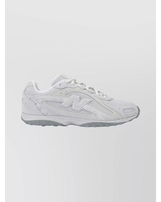 New Balance Gray Suede Low-Top Sneakers for men