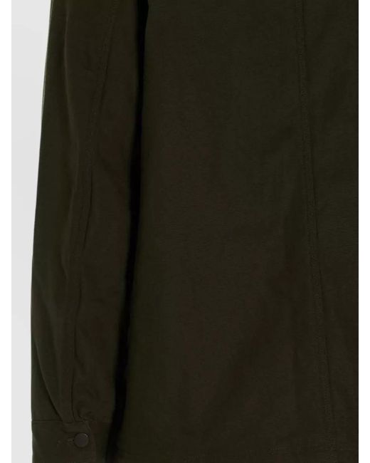 South2 West8 Green Utility Jacket Coverall Collar Detail Pockets for men