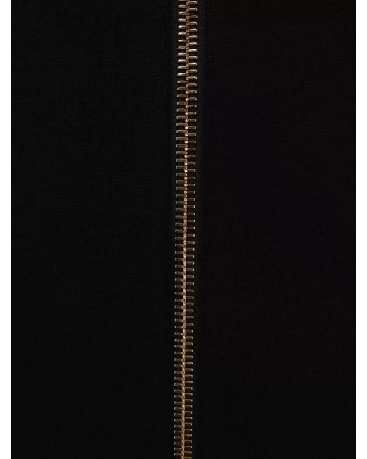 Elisabetta Franchi Black High Waist Mid Length Stretch Skirt
