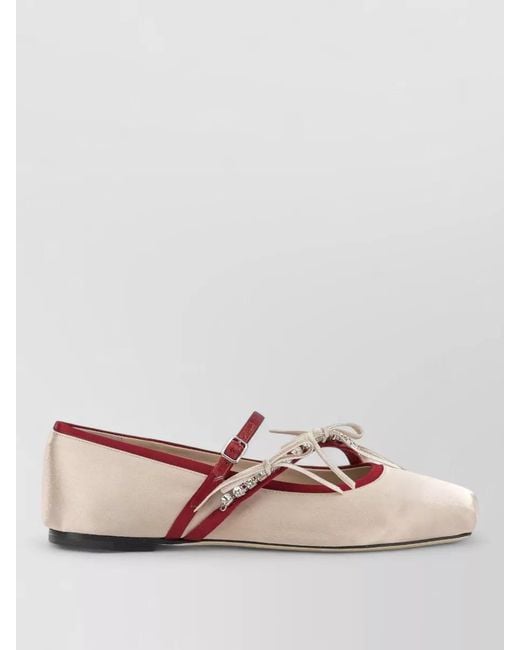 Jimmy Choo Pink Loli Ballet Flats Mary Jane Style